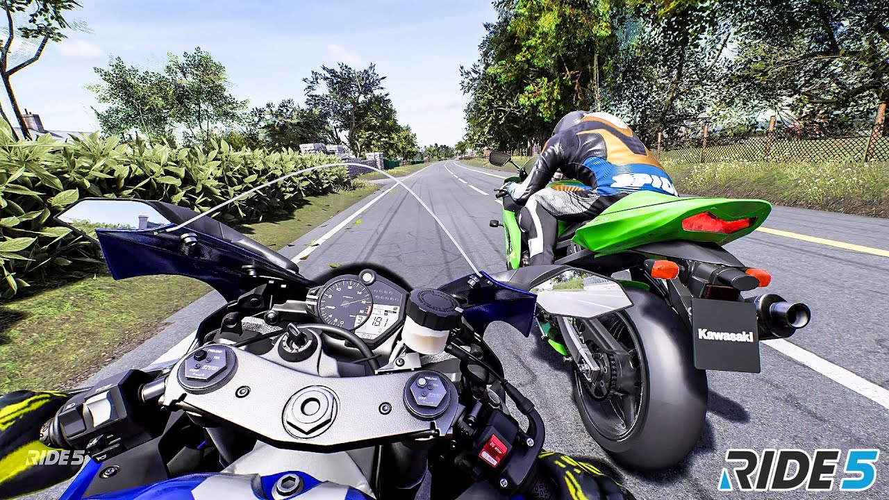Yamaha R6 vs Kawasaki ZX6R Drag Race | Ride 5 Gameplay - YouTube