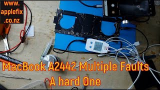 MacBook Pro A2442 M1 Complex Repair: Moisture Damage, UR600