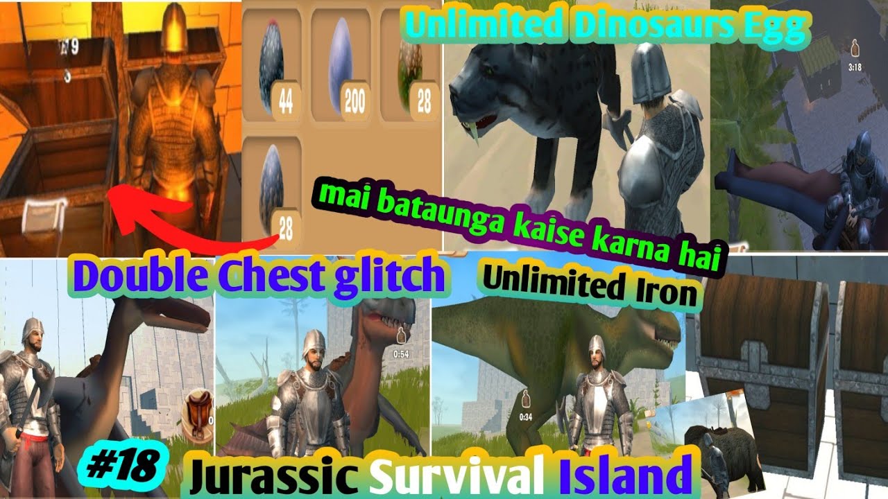 Chest Glitch – Unlimited Sab kucch – Jurassic Survival Island – #18