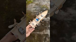 Diy perahu cepat tenaga empat dinamo DC #diy #toys  #ideas #mainan #tutorial