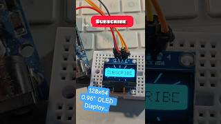 My First OLED Display Test with Arduino Uno! 🚀 #Robotics #Arduino #Electronics #Kingbunny..........