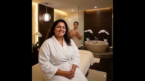 ✨ Beautiful Plus-Size Indian Woman Relaxing Spa Massage | Dubai Luxury Spa Vibes #relaxingmassage