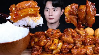 숯불 양념치킨 치밥 김치 떡볶이 치킨 먹방ASMR MUKBANG SPICY FRIED CHICKEN &amp; SPICY TTEOKBOKKI トッポッキ チキン eating sounds