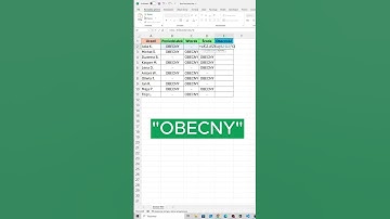 🎓 ZLICZ FREKWENCJĘ UCZNIÓW w Excelu – Prosty Sposób! ✅📊 #excel #szkoła #exceltips #kursexcel