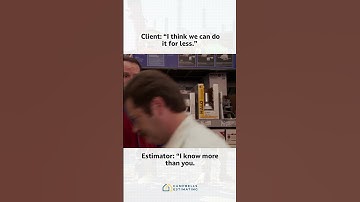 Estimator vs. client who thinks the job is cheaper
