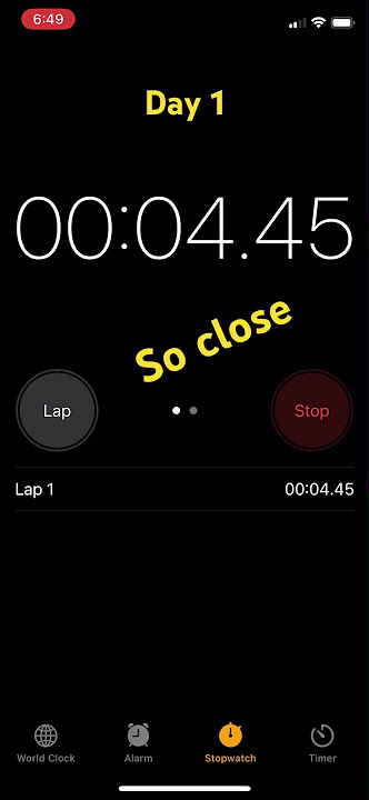 Day 1 of trying to get exactly 10 seconds on the stopwatch #fyp (so close)
