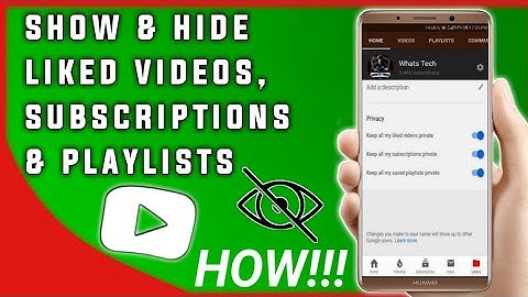 How to Show/Hide Youtube Channel (Subscriptions,Saved Playlists and Liked Videos) in Android | YT |