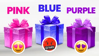 Choose Your Gift! 🎁 Pink, Blue or Purple 💗💙💜 by Bubble Quiz 92,802 views 1 month ago 9 minutes, 4 seconds