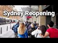 Sydney Reopening - Freedom Day - Walking in Sydney City, Australia. LOCKDOWN FINALLY OVER!