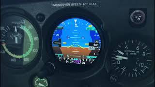 Garmin 275 Attitude Indicator (AI) demo