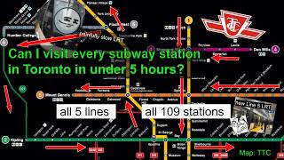 I Speedran the Toronto Subway (TTC)