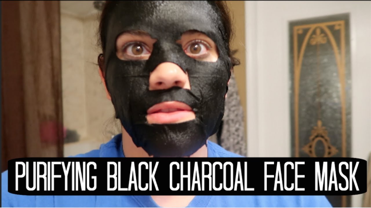 Trying out the Purifying Black Charcoal Face Mask YouTube