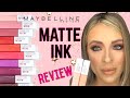 MAYBELLINE matte ink lipstick review: shades LOYALIST and DRIVER