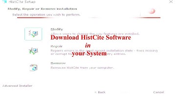 Download HistCite Software in your System