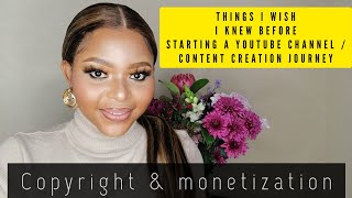 THINGS I WISH I KNEW BEFORE STARTING A YOUTUBE CHANNEL | SOUTH AFRICAN YOUTUBER
