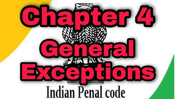 IPC Chapter 4 - General Exceptions ( Section 76 - 106 ) in Hindi