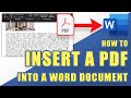 [How-To] Insert PDF into Word Easily 📄