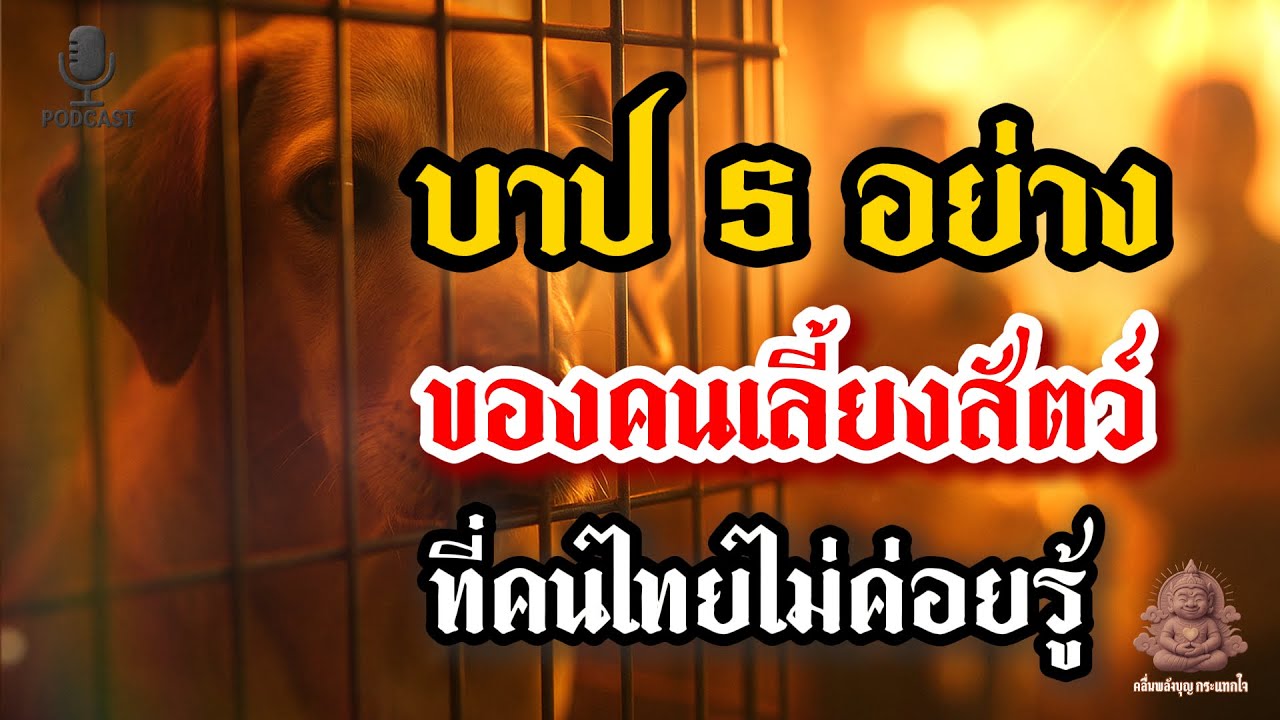 บาป 5 อย่างของคนเลี้ยงสัตว์ ที่คนไทยไม่ค่อยรู้ | คลื่นพลังบุญกระแทกใจ