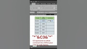 Créez des Codes Barres dans Excel en Quelques Clics #excel #exceltricks #tutorial #exceltips #astuce