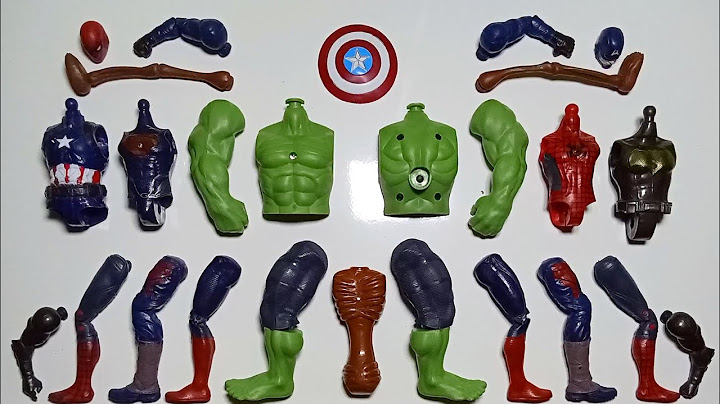 Spiderman, Captain America, Hulk, Batman, Superman And Sirenhead ~ Assemble Actionfigure Toys