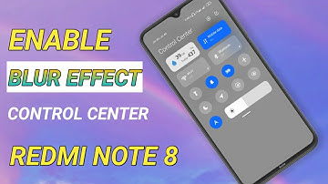 REDMI NOTE 8 ENABLE MIUI 12 CONTROL CENTER BLUR EFFECT|| CONTROL CENTER ONE TRICKS|| FREE UPDATE