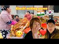 Making kimchi traditionally with my Korean in-laws🇰🇷❤️🇮🇳