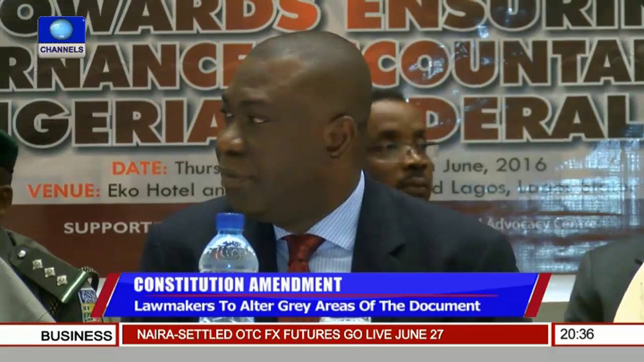 Politics Today: Nigeria's 1999 Constitution Needs To Be Changed -- Adeyeye