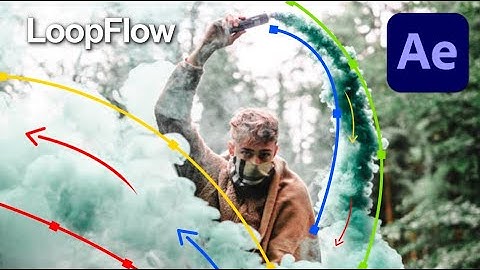 Loop flow After Effects  - Animate flow 2D Image - After Effects effects tutorial