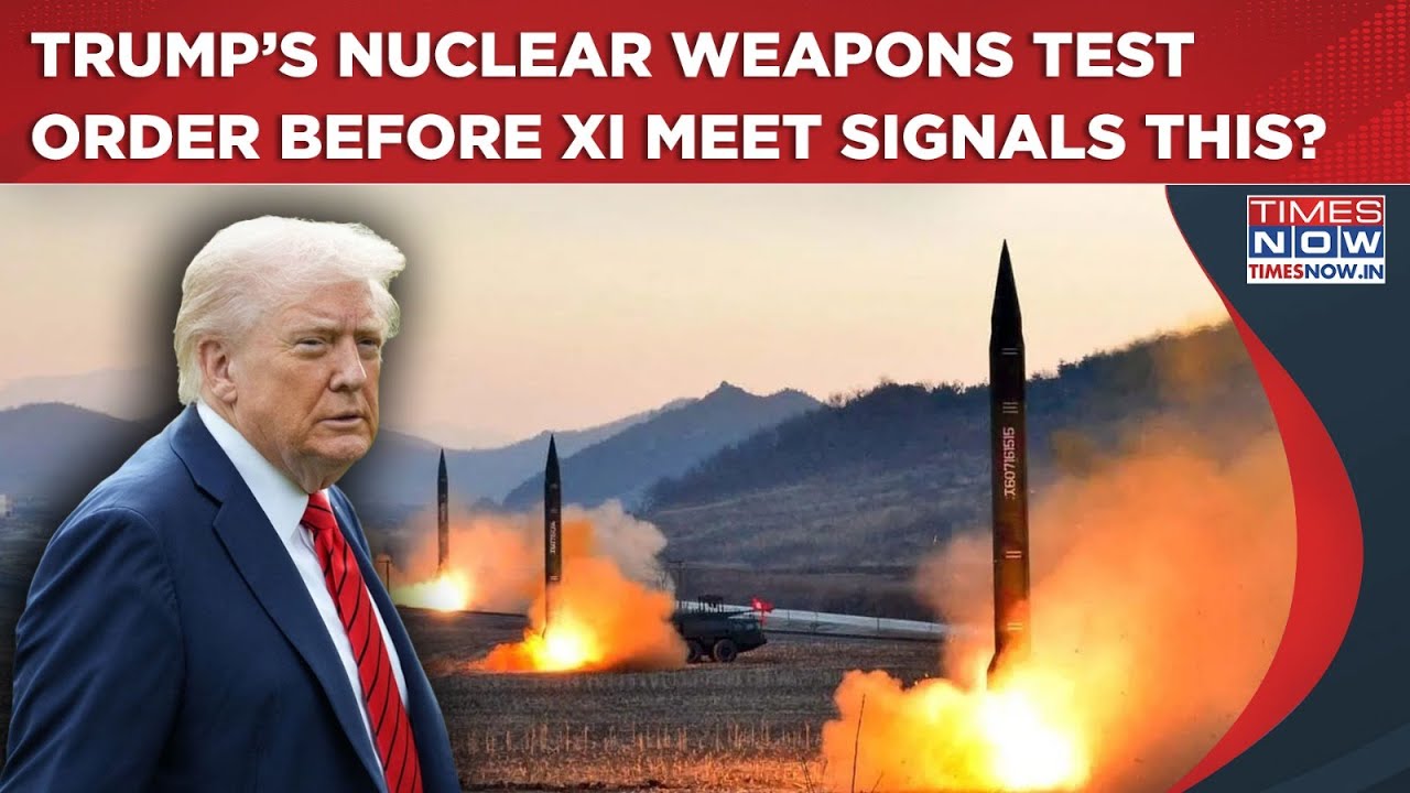 БОЛЬШОЙ! Трамп отдал приказ провести испытания ядерного оружия США перед встречей с Си, пока Пути...