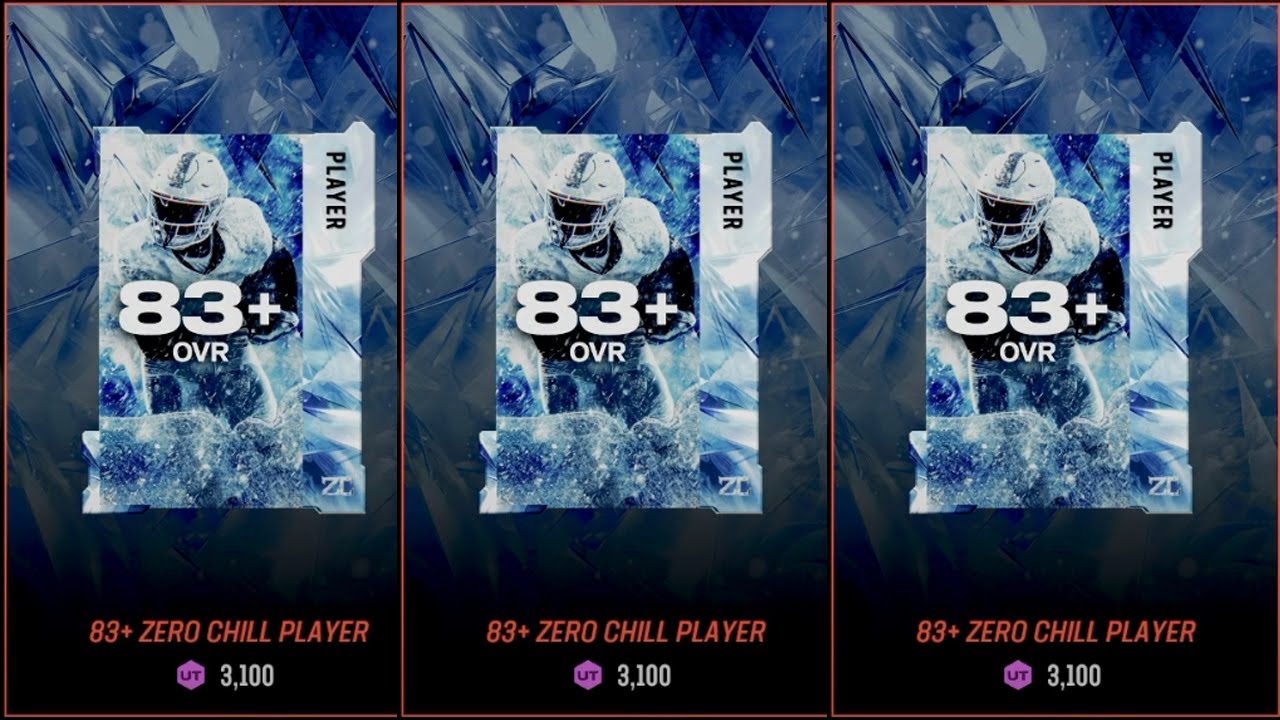 SO I OPENED UP THE ZERO CHILL REROLL PACKS ....................   MADDEN 25 ULTIMATE TEAM