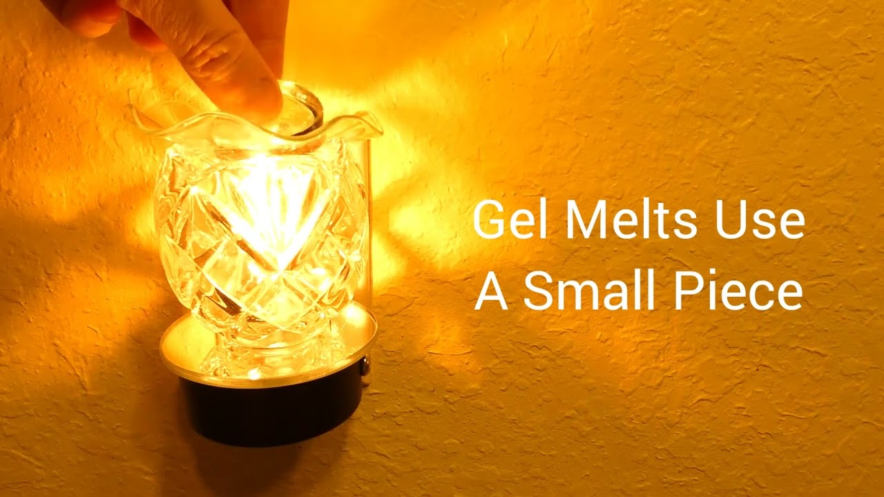 Crystal Clear Glass Diamond Style Plug-in Warmer Night Light w/dish