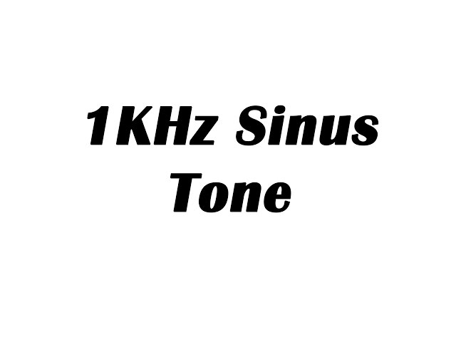 1KHz Sine Wave Test Tone (1 Hour) class=