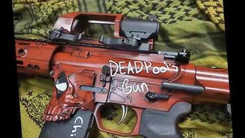 Custom Deadpool Themed PDW AR-15 Pistol with the Fostech Echo ARII trigger! Bad Ass!!