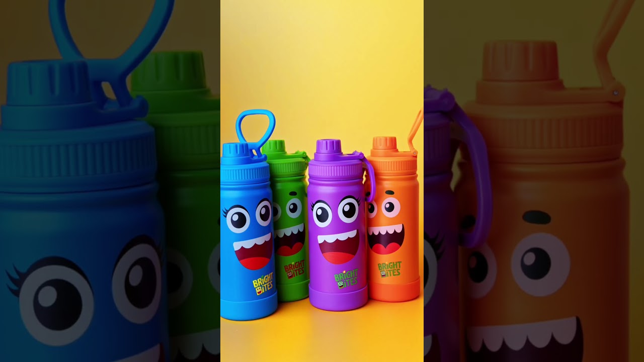 Our Bright Bites bottle keeps every sip fresh, fun, and mess free. 💧