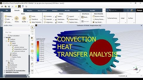 ANSYS Fluent SIMULATION of Convection Heat Transfer in a 3D Longitudinal Finned Pipe