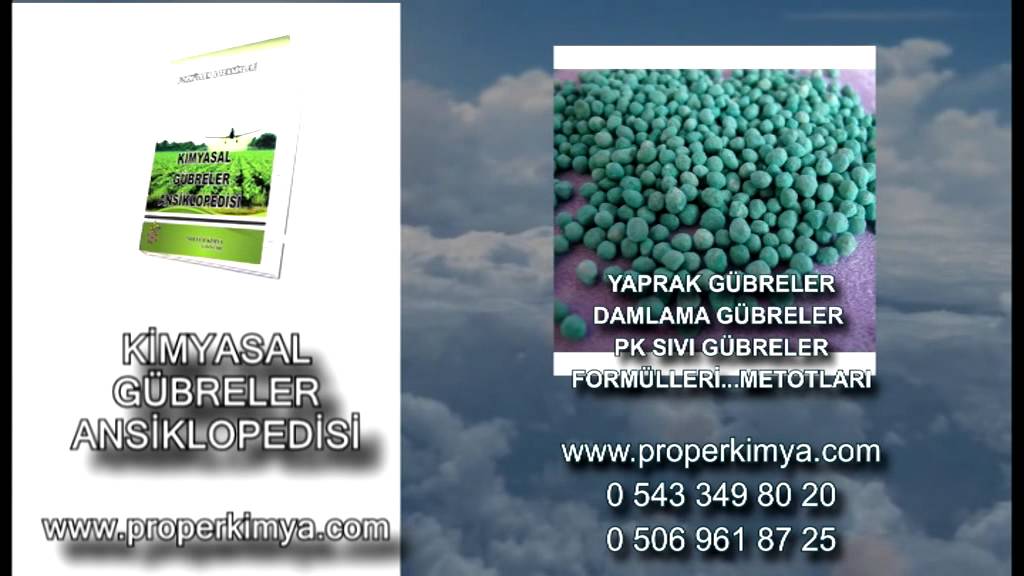 Kimyasal sıvı gübreler ne zaman verilir - YouTube