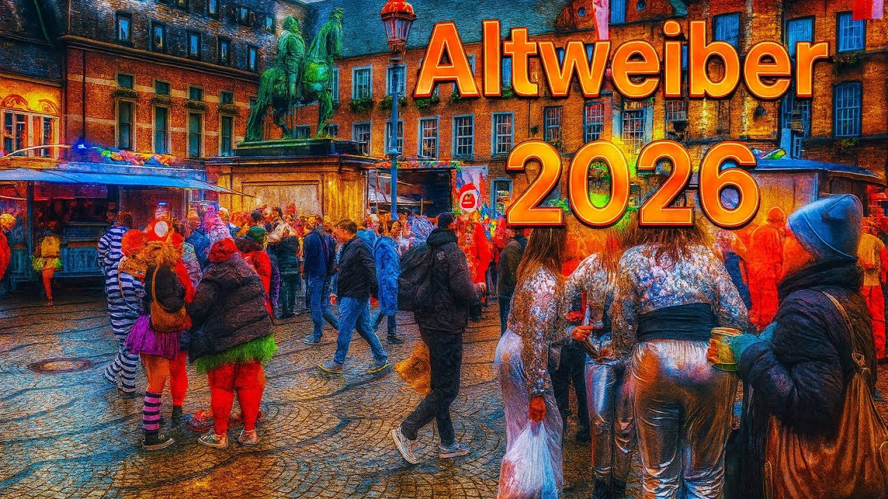 Altweiber 2026 in Düsseldorf – pure Energie, Farben, Musik und Straßen voller Lebensfreude.