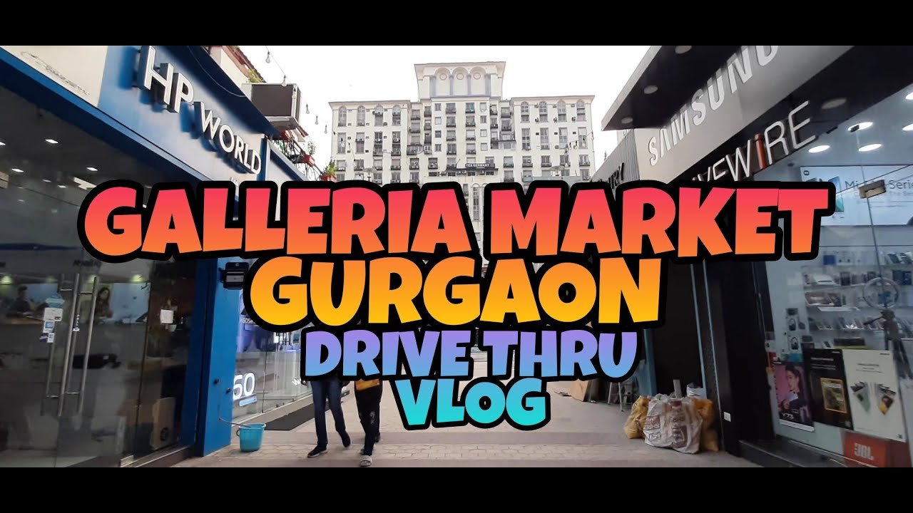 Galleria Market DLF Phase 4 Gurgaon Drive Thru Vlog 1st EV Charging