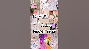 day 01 of 30 days mdcat preparation series to complete entire syllabus | mdcat 30 days | study