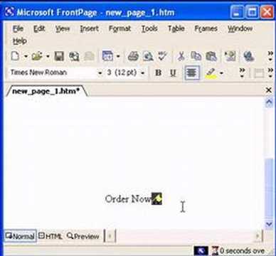 MS. FrontPage Bookmark order