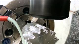 Helical Gear 4 axis milling