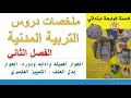 ملخصات دروس التربية المدنية للسنة الرابعة للفصل الثاني