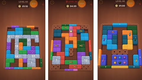 Wood Away Block Jam - Level 83 - Level 84 - Level 85
