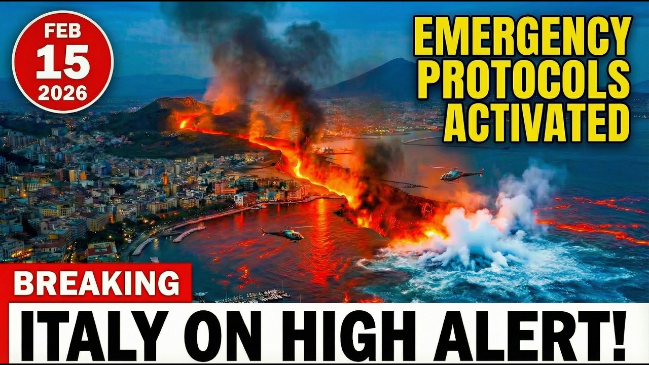 Pozzuoli RUPTURES 9KM Fault Line — Campi Flegrei Magma RISES as Vesuvius Link CONFIRMED!