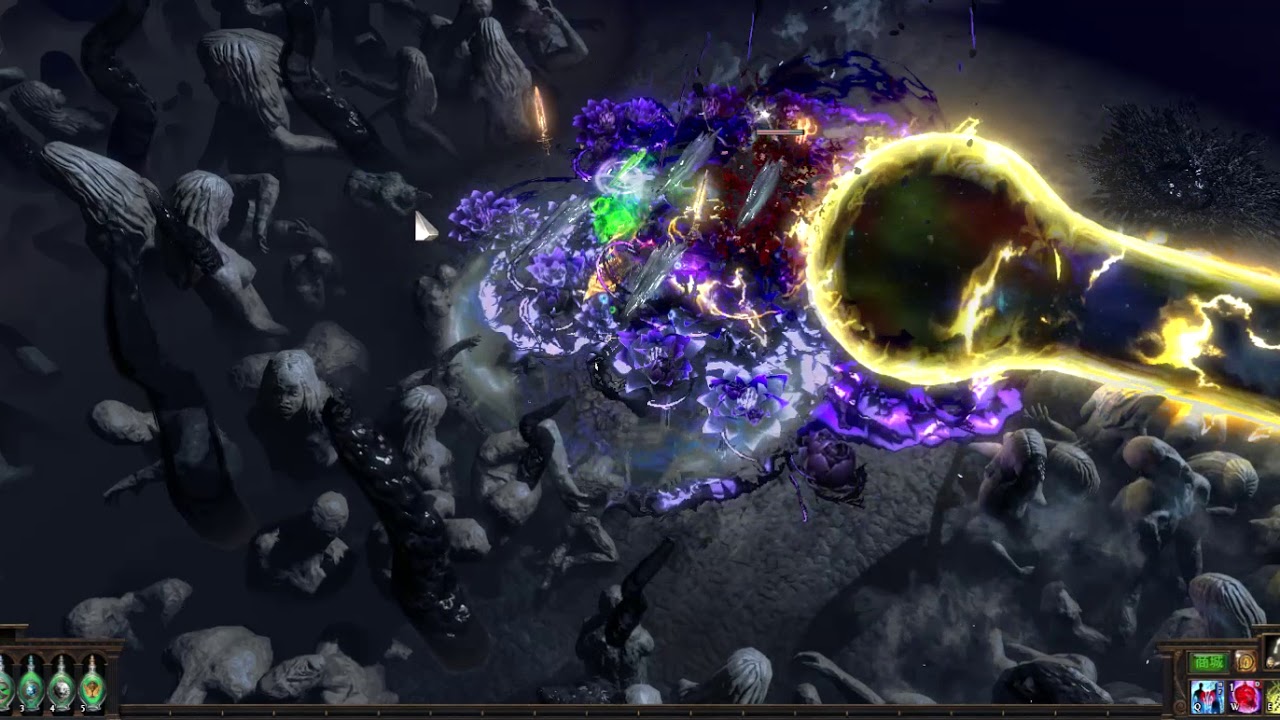 POE 3.4 詐欺毒雨Uber Elder (4死XD) - YouTube
