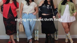 plus size spring thrift try on haul