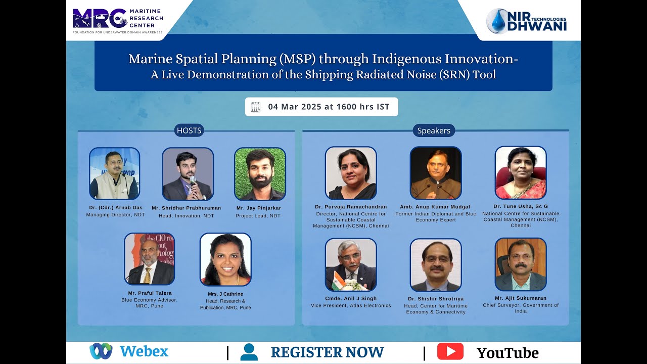 MSP through Indigenous Innovation – Demonstration of the Shipping Radiated Noise Tool |04 March 2025