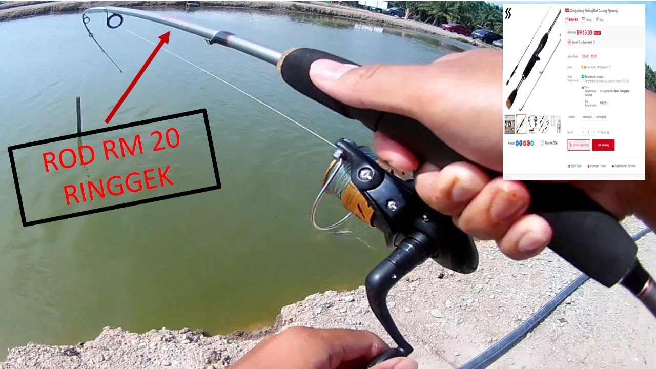 ROD SHOPEE SOUGAYILANG 5 - 10LB REVIEW, berbaloi baloi?