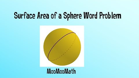 Surface Area of a Sphere- Word Problems