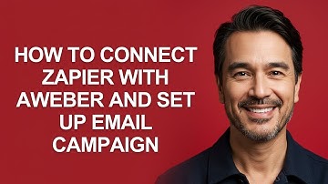 How to Connect Zapier With Aweber and Set Up Email Campaign - KevinHowTo